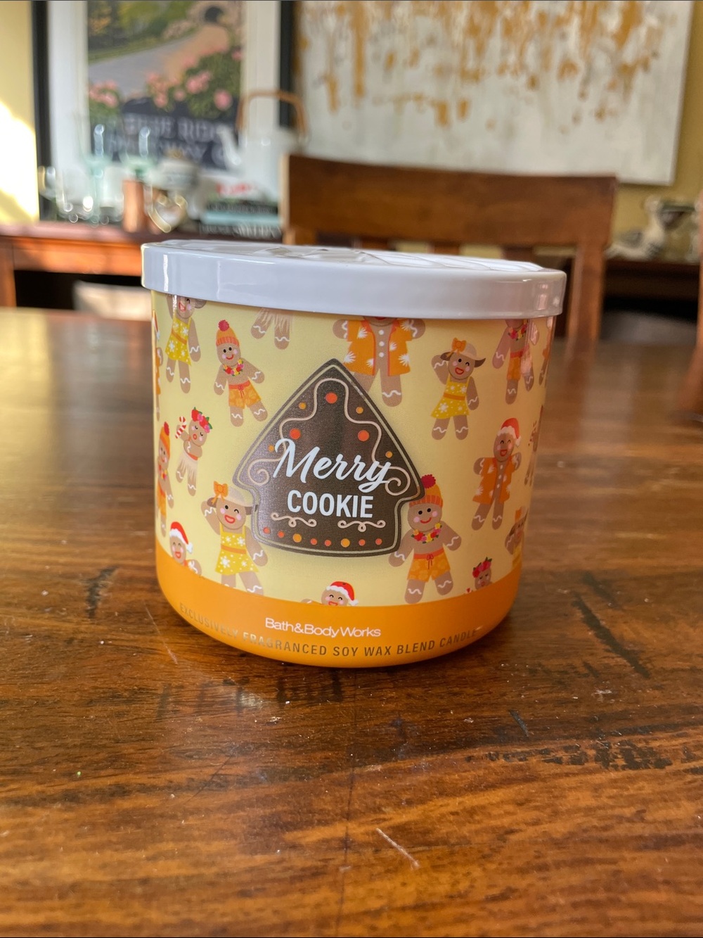 NWT Bath & Body Works MERRY COOKIE 3-Wick Candle New and Unused